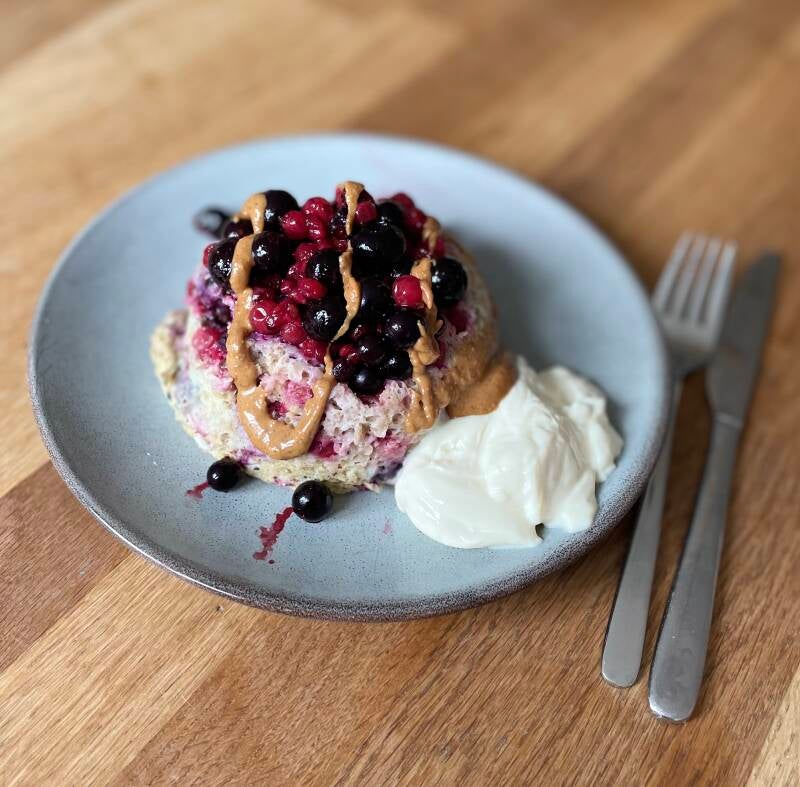 Bosvruchten ontbijtcake