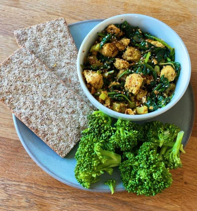 Scrambled tofu